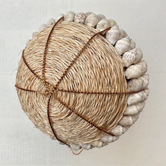 2ct Round Straw and Seashell Ornaments - Picture 13 of 13